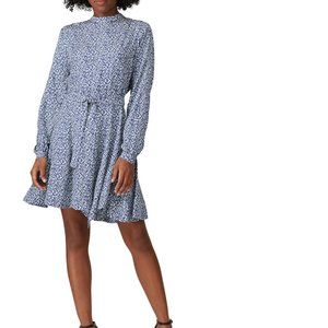 10 Crosby Derek Lam Blue and White Midi Dress